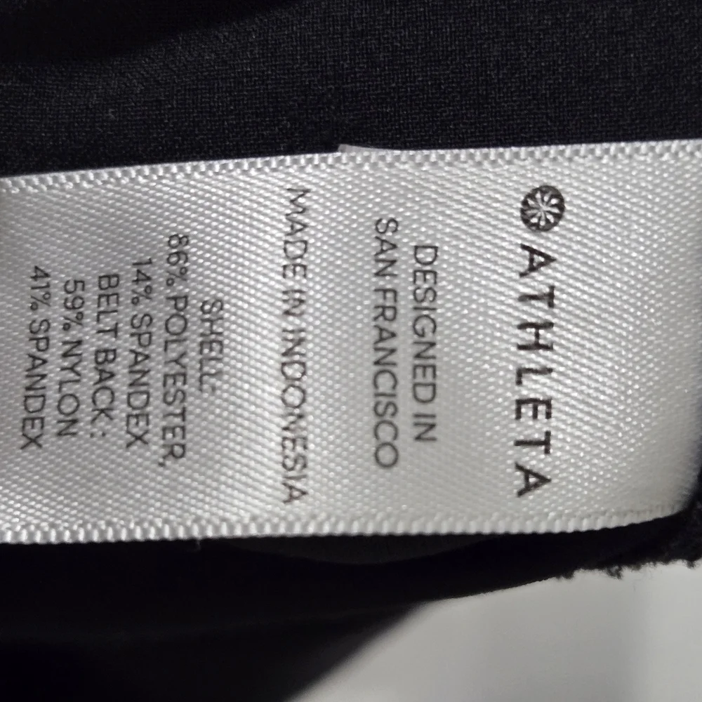 Athleta Black Joggers with Moisture-Wicking Fabric